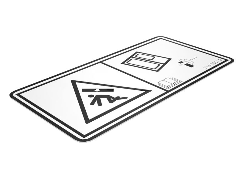 264-3051: НАКЛЕЙКА С ПРЕДУПРЕЖДЕНИЕМ