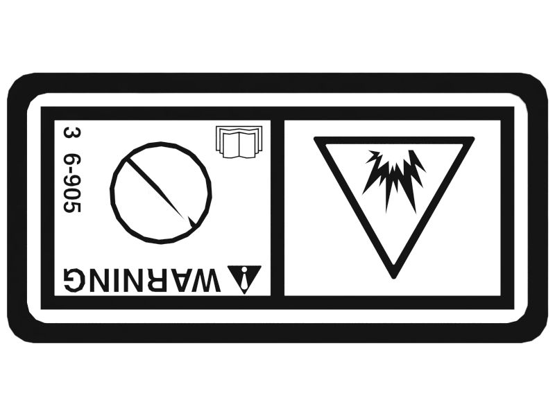 НАКЛЕЙКА ПРЕДУПРЕЖДАЮЩАЯ ET