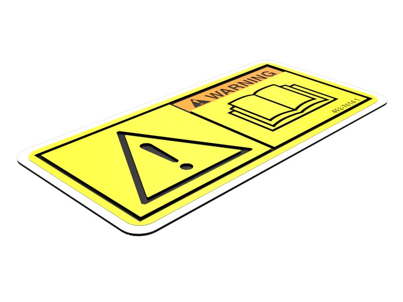 452-7614: НАКЛЕЙКА С ПРЕДУПРЕЖДЕНИЕМ