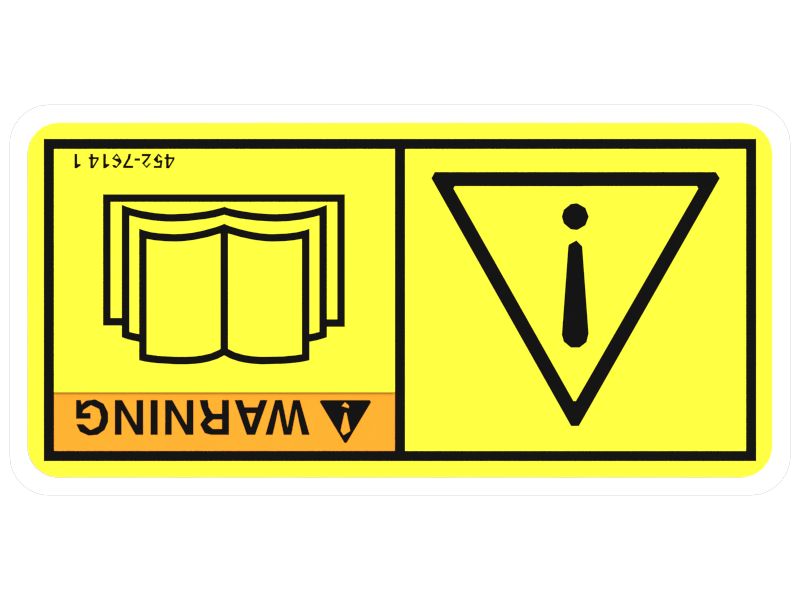 НАКЛЕЙКА С ПРЕДУПРЕЖДЕНИЕМ