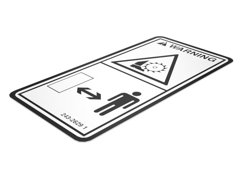 НАКЛЕЙКА ПРЕДУПРЕЖДАЮЩАЯ SA