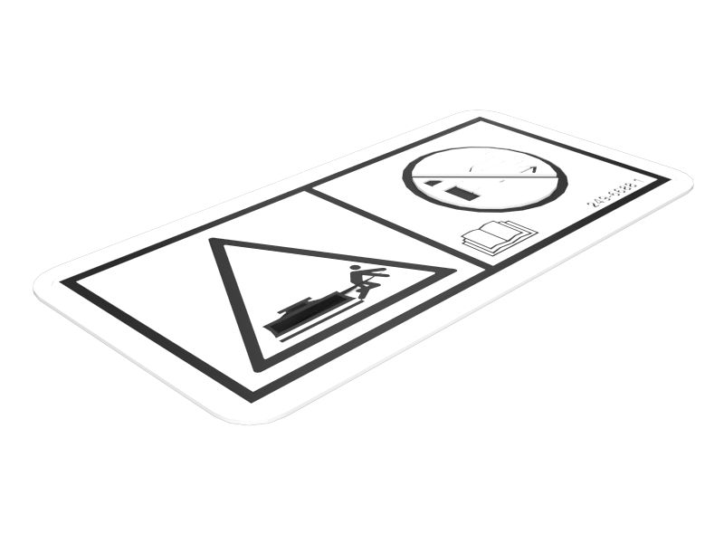 249-6688: НАКЛЕЙКА ПРЕДУПРЕДИТЕЛЬНАЯ CR