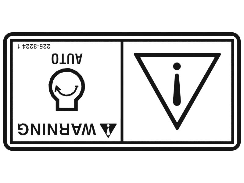 НАКЛЕЙКА ПРЕДУПРЕЖДЕНИЕ AU