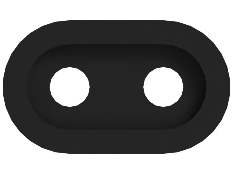 15mm Diameter Oval Grommet
