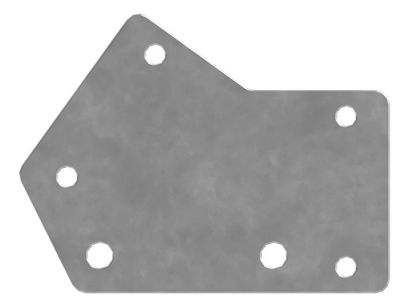 5mm Thick Side Mirror Mount Plate