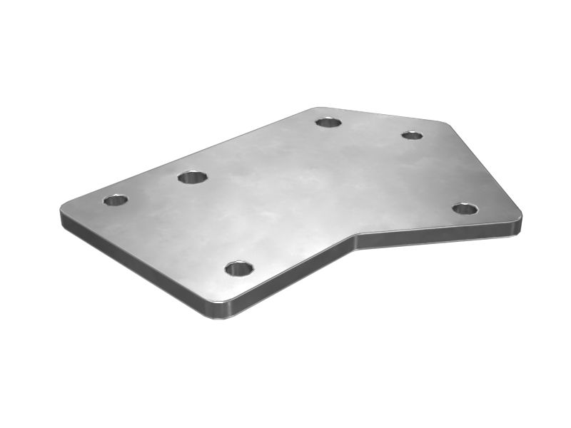 614-3614: 5mm Thick Side Mirror Mount Plate