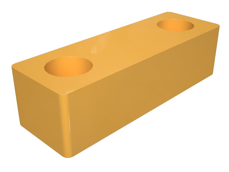 600-1394: 20mm Thick Manual Valve Spacer Plate