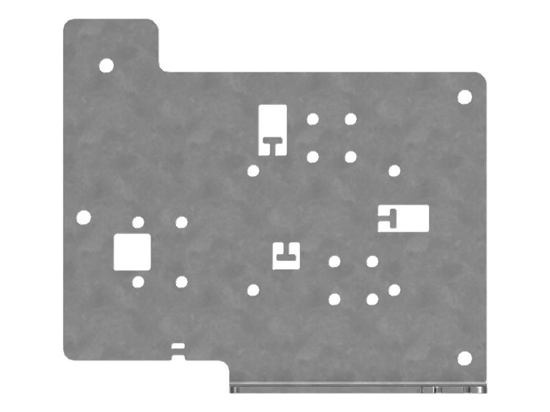 6mm Thick Hydraulic Oil Filter Mount Plate
