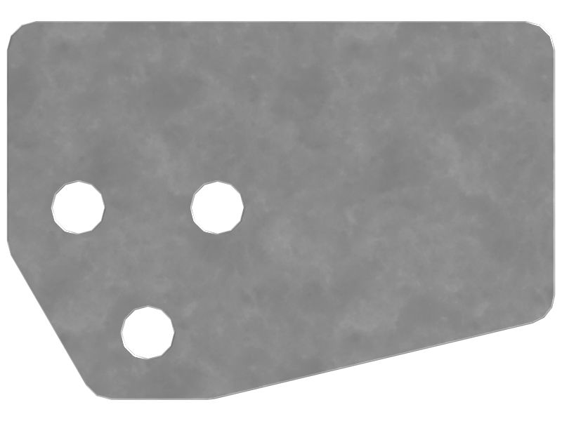 10mm Thick Track Roller Guard Mount Plate