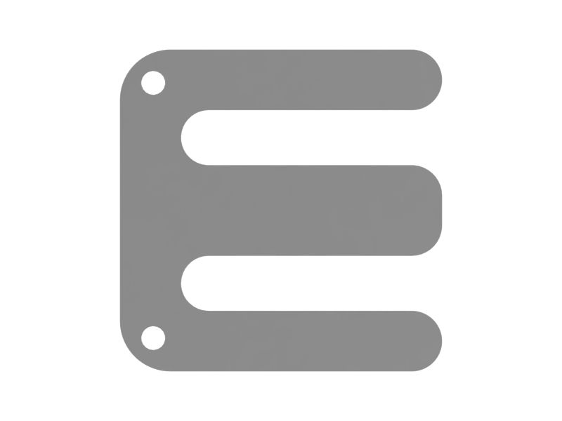 0.8mm Thick Slotted Wedge Shim