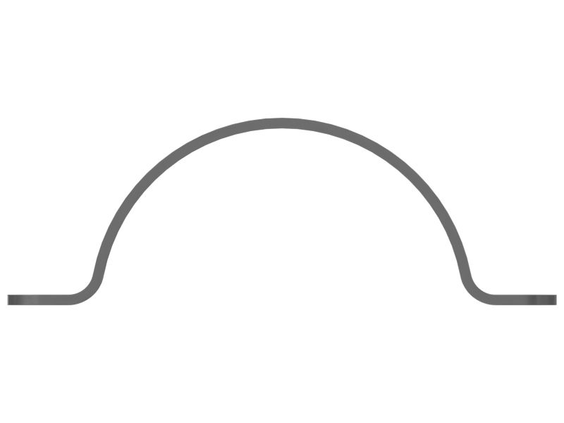 215mm Diameter Half Saddle Clamp