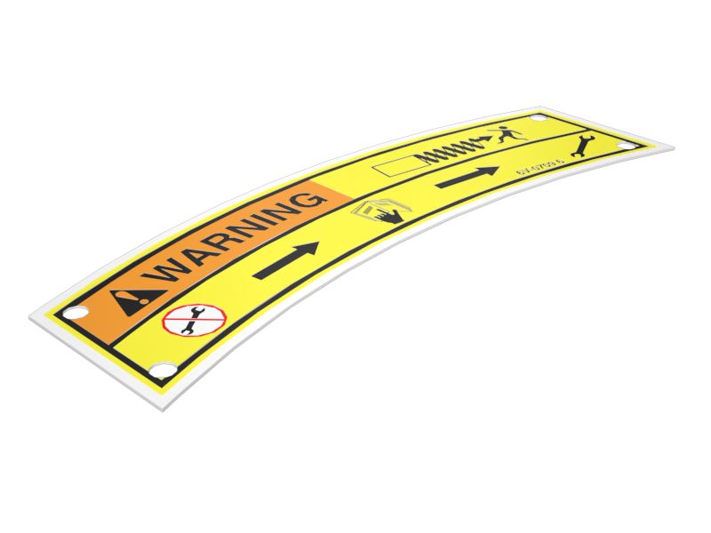 6V-0709: ТАБЛИЧКА С ПРЕДУПРЕЖДЕНИЕМ