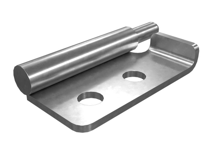 599-6931: 79mm Length Left Hand Bottom Hinge