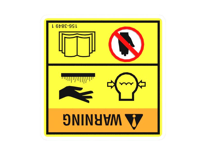 НАКЛЕЙКА С ПРЕДУПРЕЖДЕНИЕМ