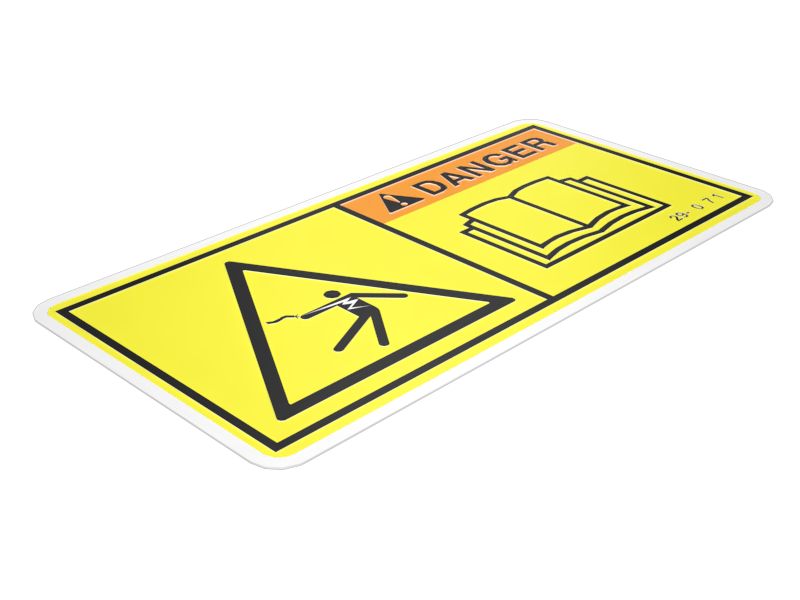 НАКЛЕЙКА "ОПАСНО