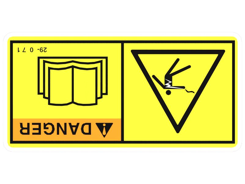 НАКЛЕЙКА "ОПАСНО
