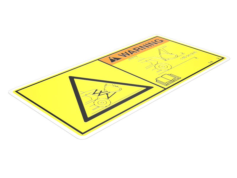 263-8318: НАКЛЕЙКА "ОПАСНО" CA