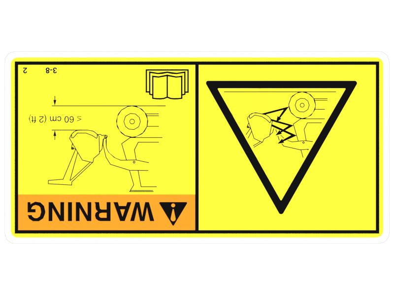 НАКЛЕЙКА "ОПАСНО" CA