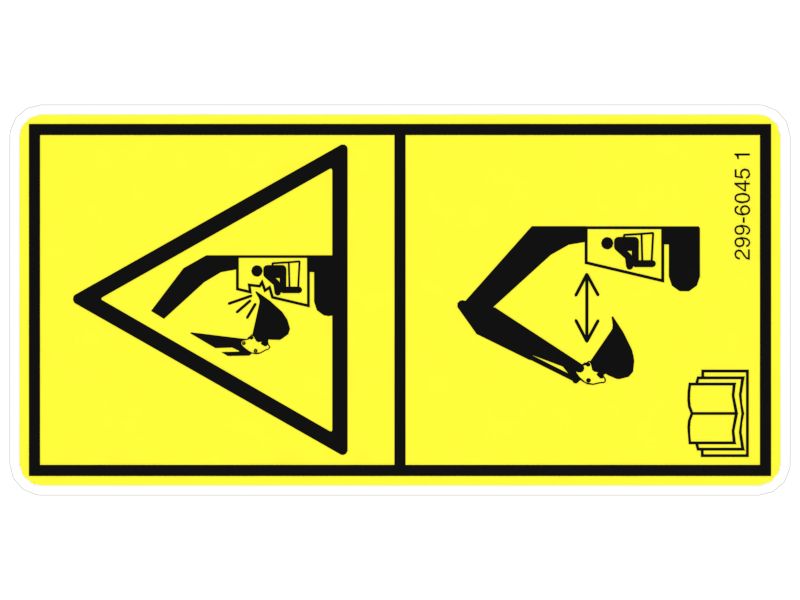 НАКЛЕЙКА "ОПАСНО" CA