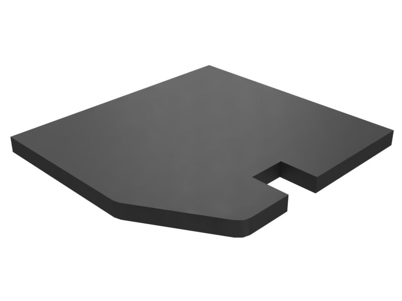 444-4548: 2.5mm Thick Electrical Panel End Cover