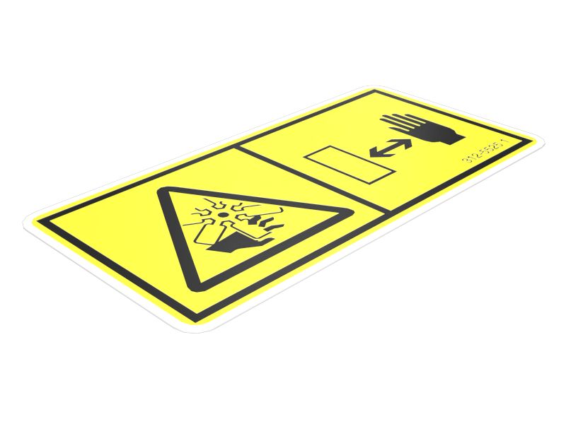 312-5525: НАКЛЕЙКА ПРЕДУПРЕЖДЕНИЯ (F)