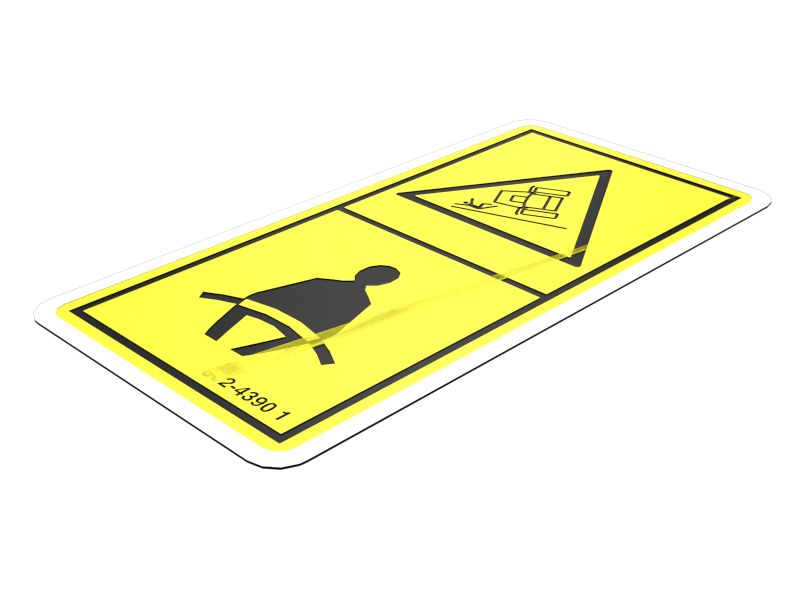 302-4390: НАКЛЕЙКА С ПРЕДУПРЕЖДЕНИЕМ