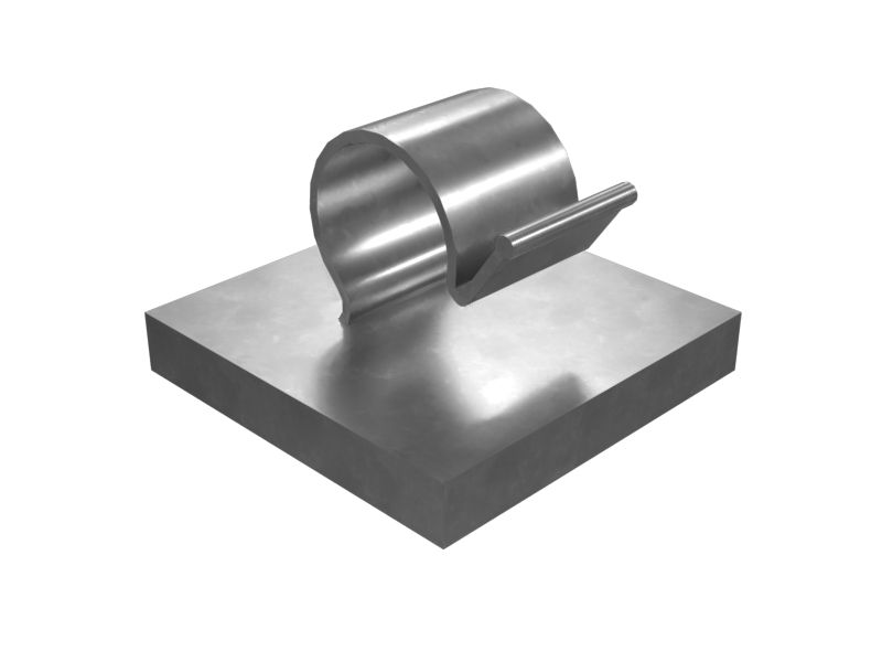 447-7633: 10mm Tube Diameter Self Adhesive Clip