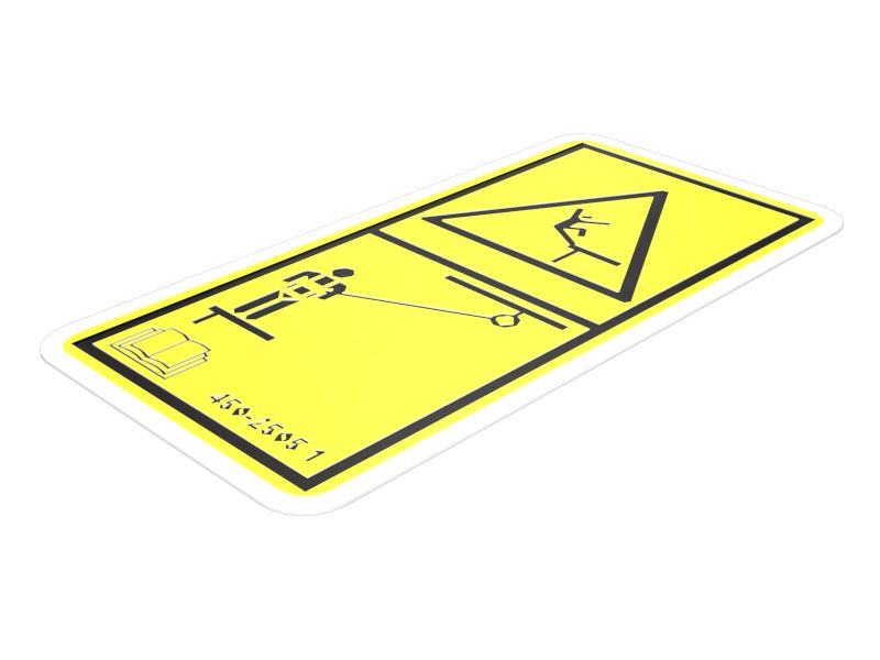 НАКЛЕЙКА ПРЕДУПРЕЖДЕНИЯ (F)