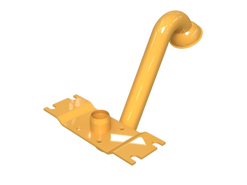 Выхлопная труба со сферической конусной головкой