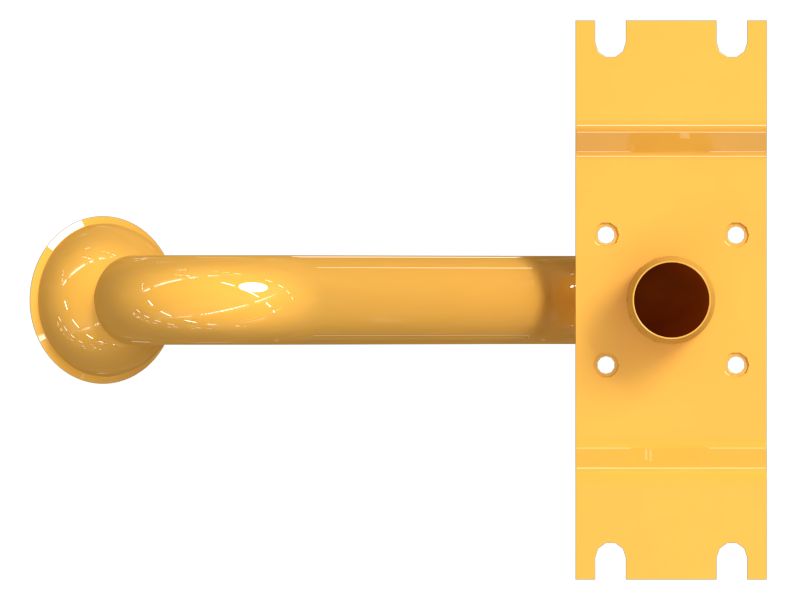 Выхлопная труба со сферической конусной головкой