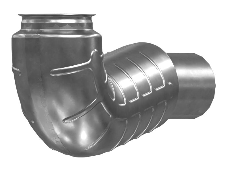 Изолированный выпускной патрубок