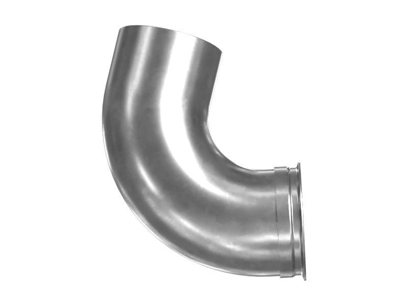 Выпускной коленчатый патрубок с внутренним диаметром 123,7 мм