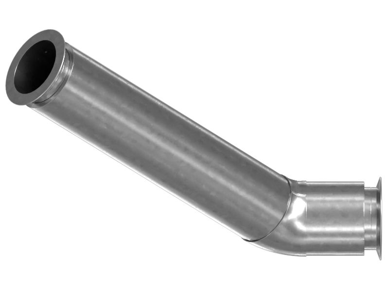 Выхлопной коленчатый патрубок с внутренним диаметром 216 мм