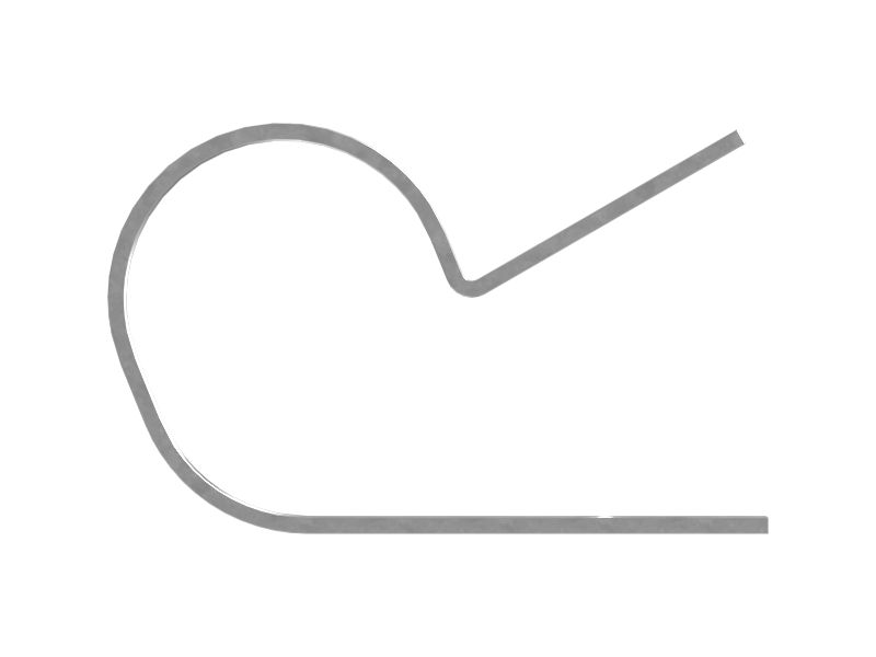 Одинарный Р-образный петлевой зажим