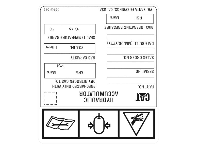 Информационная наклейка