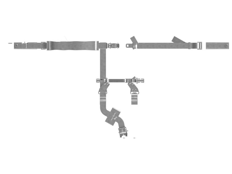 4-точечный ремень безопасности с выдвижной катушкой