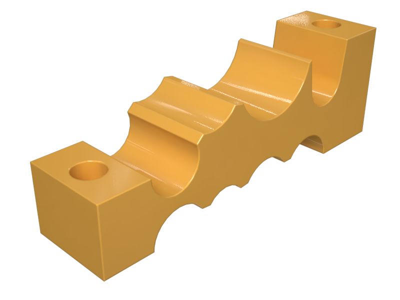 287-1871: Hydraulic Pump Hose Line Block 287-1871 Caterpillar