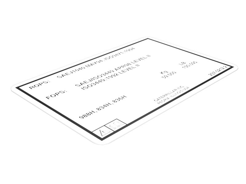 Информационная наклейка 75 мм