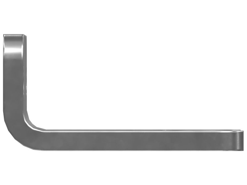 Опорная пластина защелки капота толщиной 6 мм