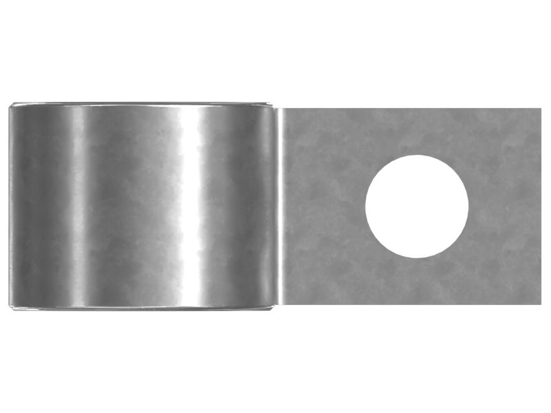 Р-образный зажим для одного шланга