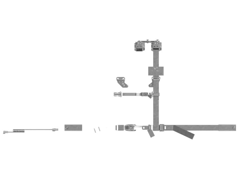 4-точечный ремень безопасности с выдвижной катушкой