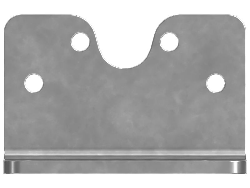 Опорная пластина защелки капота толщиной 6 мм