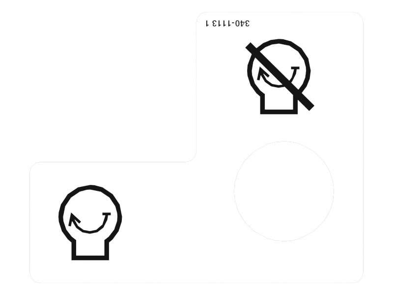 Наклейка "Блокировка стартера