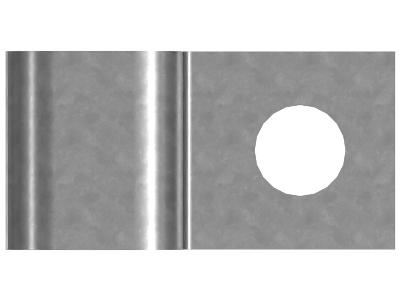 Р-образный зажим для двух шлангов