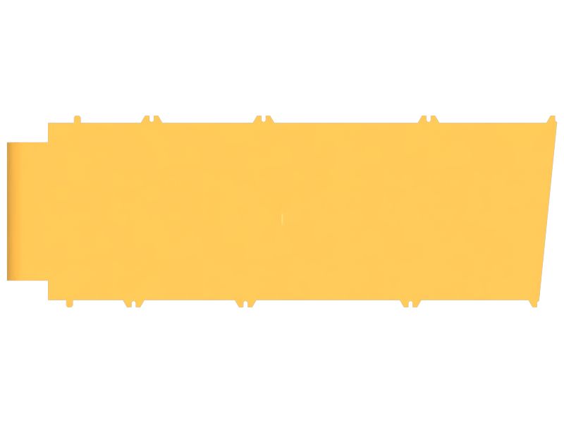 Задняя пластина пола конвейера питателя