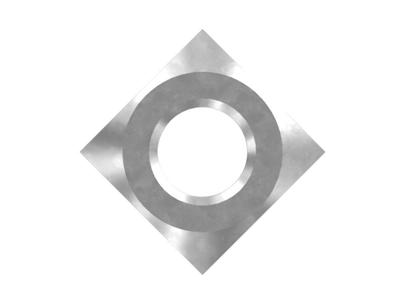 Квадратная гайка 0,5