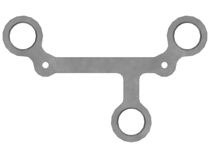 Монтажная пластина датчика толщиной 12 мм