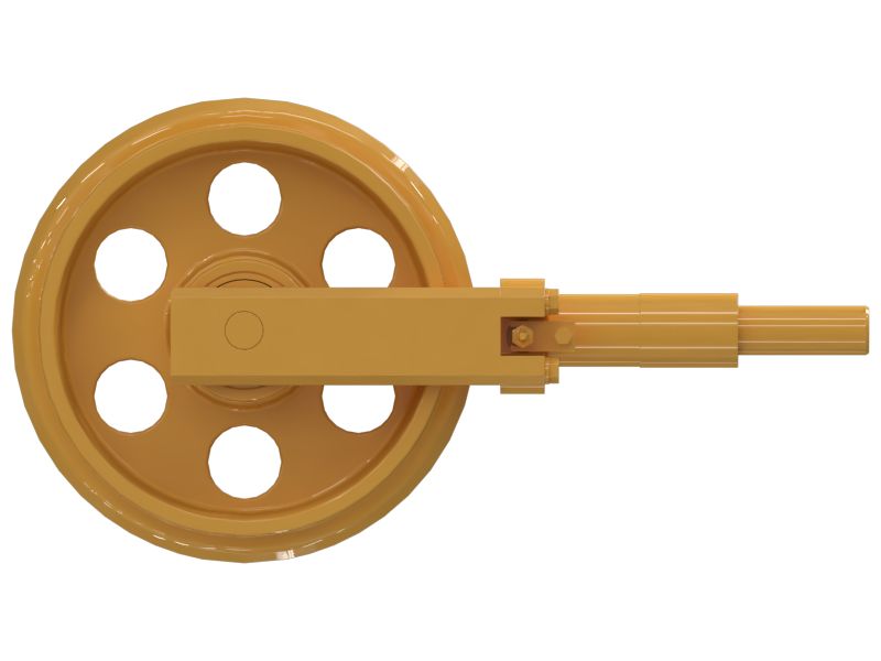 Направляющее колесо левое в сборе