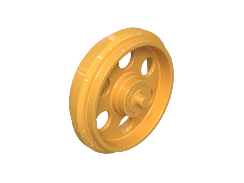 Направляющее колесо гусеницы в сборе