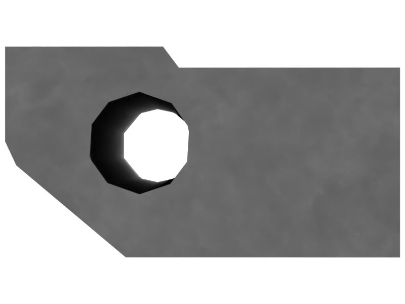 1267.4mm Length Left Hand Screed Plate Tamper Bar